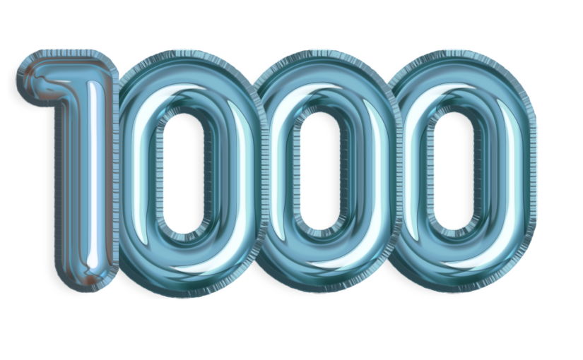 We’ve hit 1,000 followers!